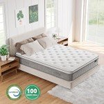 TeQsli 10-Inch Gel Memory Foam Hybrid Mattress