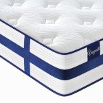 Vesgantti 4FT6 Blue Velvet Pocket Sprung Mattress