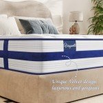 Vesgantti 4FT6 Blue Velvet Pocket Sprung Mattress