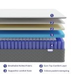 MOLPHIT Single Hybrid Pocket Sprung Mattress 90x190cm