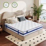 Vesgantti 4FT6 Blue Velvet Pocket Sprung Mattress