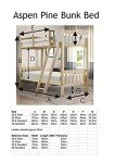 Aspen Heavy Duty Solid Pine Bunk Bed