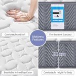 Yaheetech 3ft Pocket Sprung Memory Foam Mattress
