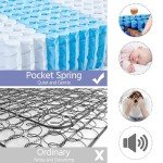 Yaheetech 3ft Pocket Sprung Memory Foam Mattress