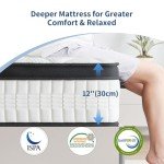 12-Inch King Size Mattress for Back Pain Relief
