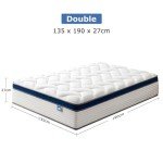 Comfort Gel Memory Foam Double Mattress - 4FT6