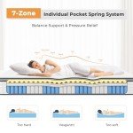 Vesgantti 10.6" Pocket Sprung Double Mattress