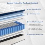 Comfort Gel Memory Foam Double Mattress - 4FT6