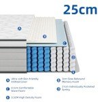 10-Inch Pocket Sprung Double Mattress with 9-Zone Support