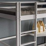 Sydney High Sleeper Bunk Bed with Desk - White