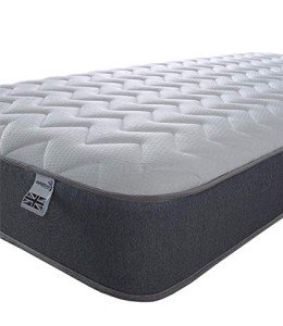 Zig Zag Double Mattress with Memory Foam - Grey