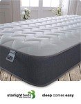 Zig Zag Double Mattress with Memory Foam - Grey