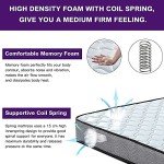 Kono 4FT6 Memory Foam Hybrid Mattress 135x190cm