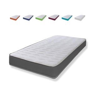 3ft Single Wave Grey Spring Value Mattress