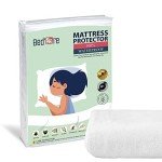 Waterproof Single Mattress Protector with Fitted Skirt