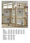 Celeste High Sleeper Loft Bunk Bed with Desk