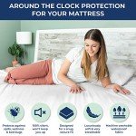 Waterproof Single Mattress Protector with Fitted Skirt