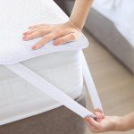 Waterproof Euro Single Bed Mattress Protector – White