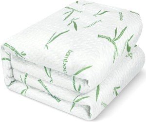 Waterproof Bamboo Mattress Protector for Double Beds