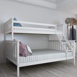 Panana Triple Sleeper Wooden Bunk Bed - White