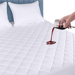 Waterproof Double Mattress Protector Soft Hypoallergenic