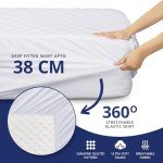 Quilted Mattress Protector for Bunk Beds - 135x190 cm