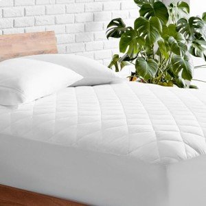 Quilted Extra Deep Mattress Protector With Fitted Skirt