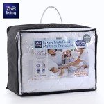 Triple Quilted King Mattress Protector with Deep Skirt