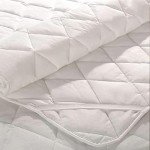 Quilted Mattress Protector for Bunk Beds - White
