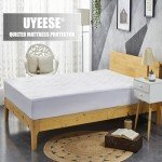 Single Size Quilt Mattress Protector - Hypoallergenic, Breathable