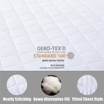 Single Size Quilt Mattress Protector - Hypoallergenic, Breathable