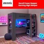 Stylish Kids High Sleeper Bunk Bed with Desk