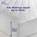 Quilted Fitted Mattress Protector for Bunk Beds