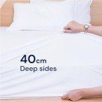Bamboo Waterproof Double Mattress Protector - 40cm Deep