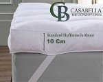 Casabella 4-Inch Soft Hypoallergenic Mattress Topper