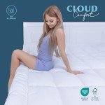 ACRALI HOME 4-Inch Thick Single Mattress Topper