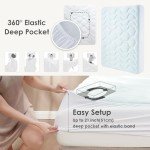 EHEYCIGA Gel Memory Foam Mattress Topper - Single