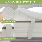 Frideko 7cm Memory Foam Mattress Topper for Single Beds
