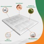 5cm Thick Microfiber Mattress Topper for Single Beds