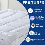 Comfortable Single Mattress Topper with Elastic Straps