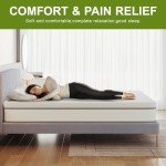 Frideko 7cm Memory Foam Mattress Topper for Single Beds