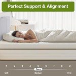 Frideko 7cm Memory Foam Mattress Topper for Single Beds