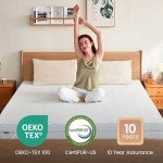 Thick Cooling Memory Foam Mattress Topper for Singles