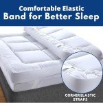 Comfortable Single Mattress Topper with Elastic Straps