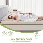 Frideko 7cm Memory Foam Mattress Topper for Single Beds
