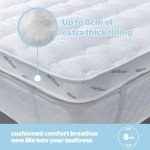 Extra Thick Bunk Bed Mattress Topper - 190x90cm
