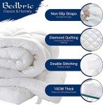 Fluffy 4-Inch Hypoallergenic Mattress Topper for Singles
