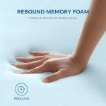 Memory Foam Mattress Topper with Washable Cover