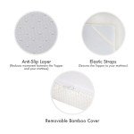 Panda Bamboo Memory Foam Mattress Topper - Single