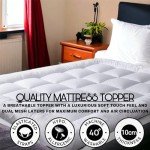 Cozy 10cm Thick Single Mattress Topper - White